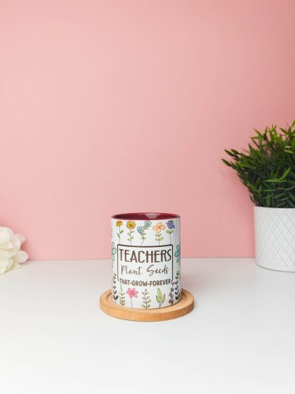 Teach plant seeds mug